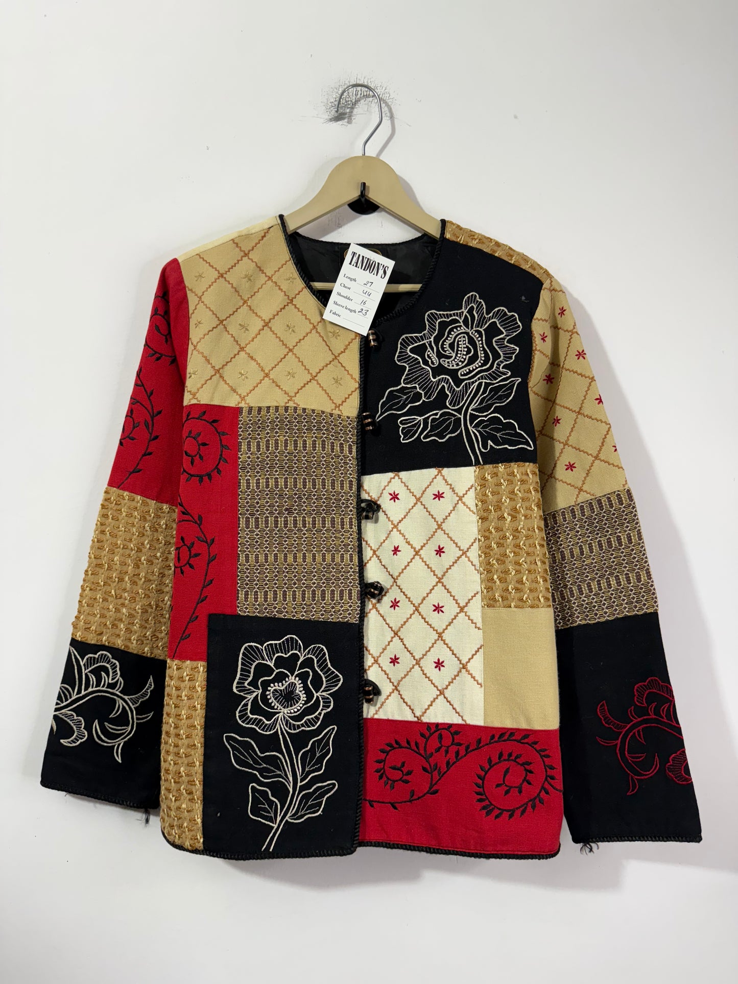 Patch Embroidered Vintage Jacket