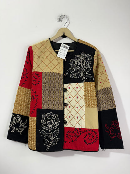 Patch Embroidered Vintage Jacket