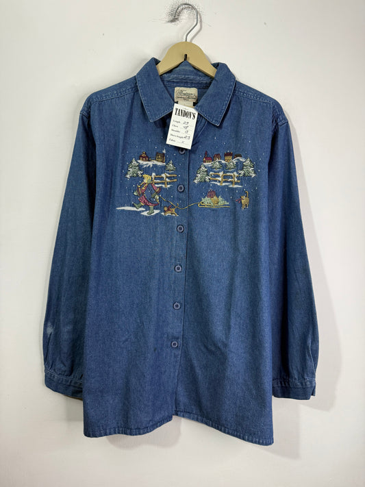 Tradition Embroidered Denim Shirt