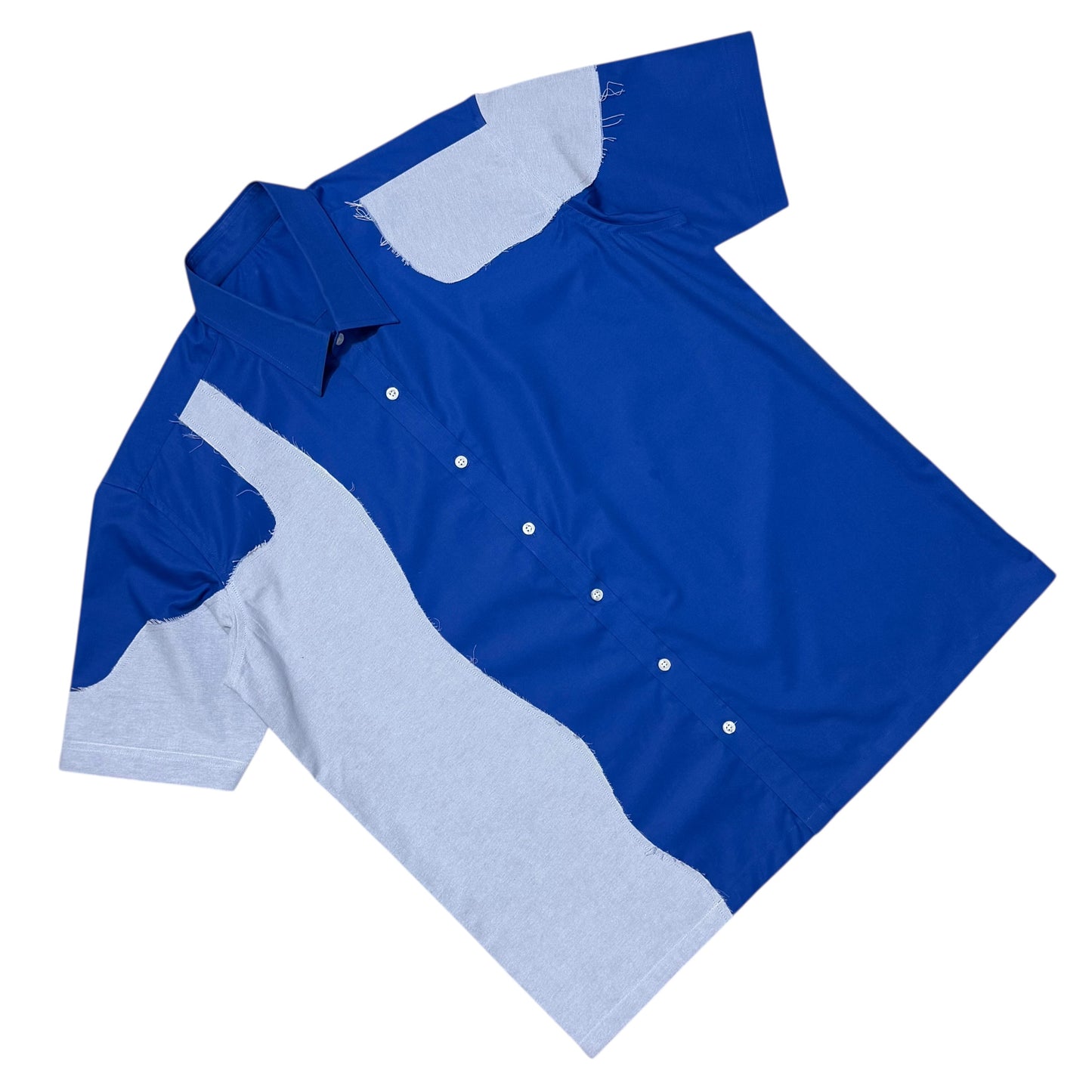 Blue Rift Cotton Shirt