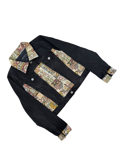 Upcycled Tapestry Denim Jacket