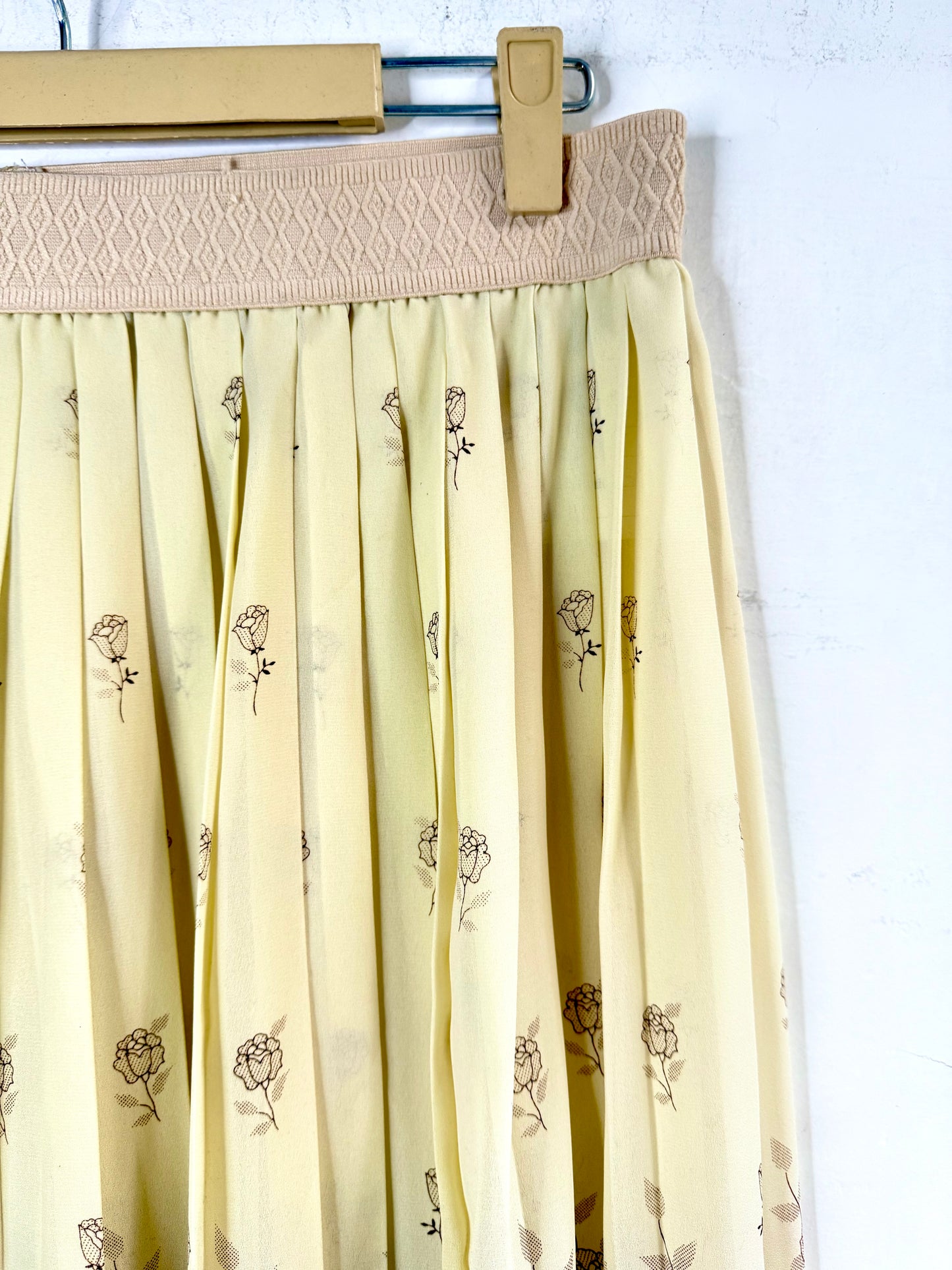 Floral shaded flared skirt