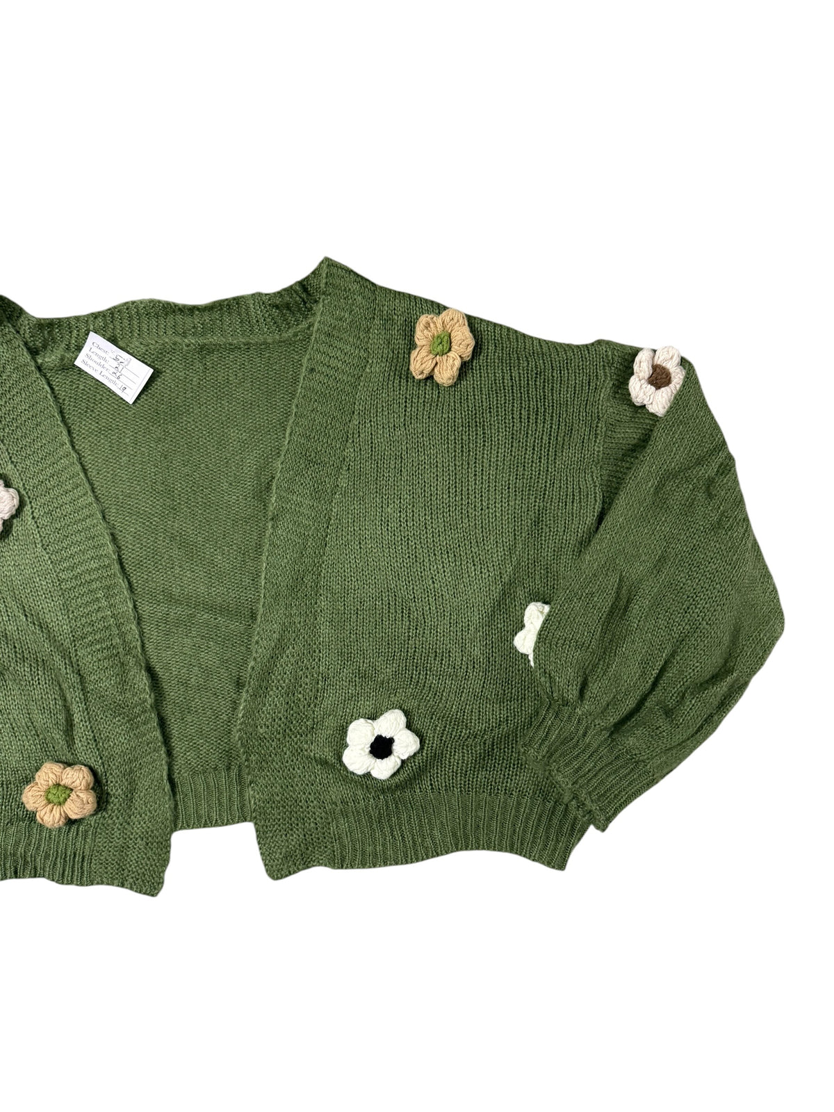 3d crochet flower sweater Woolen Sweater