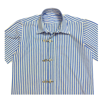 Fireman Clasp Blue 100% Cotton Shirt