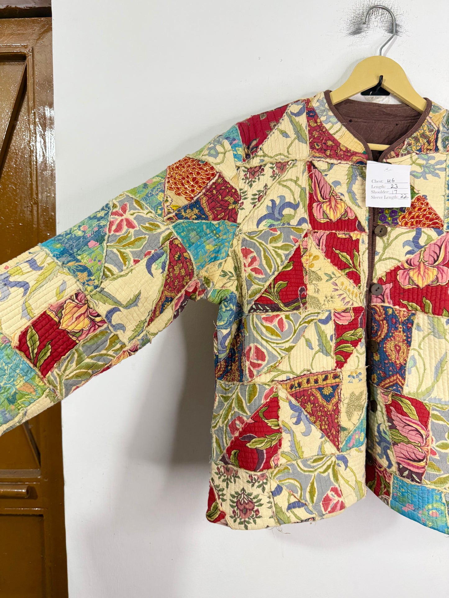 COTTON QUILTED PATCHWORK REVERSIBLE Vintage Jacket