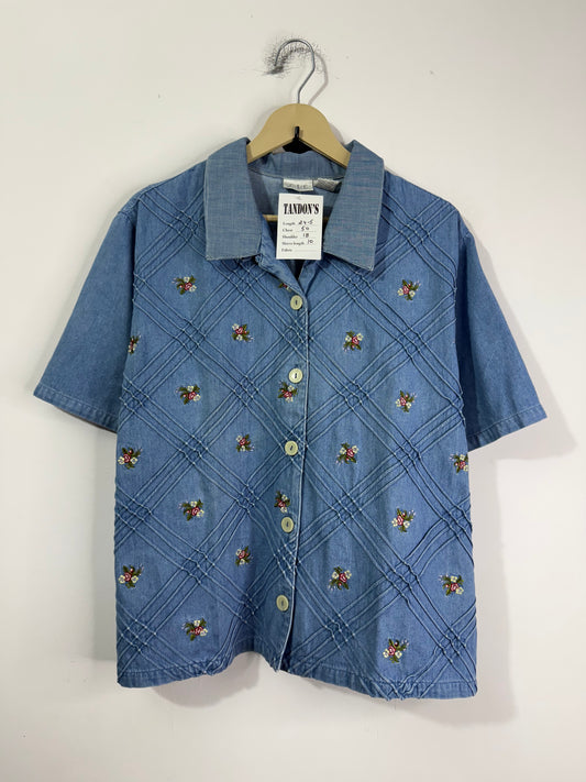 C.L.C Embroidered Denim Shirt