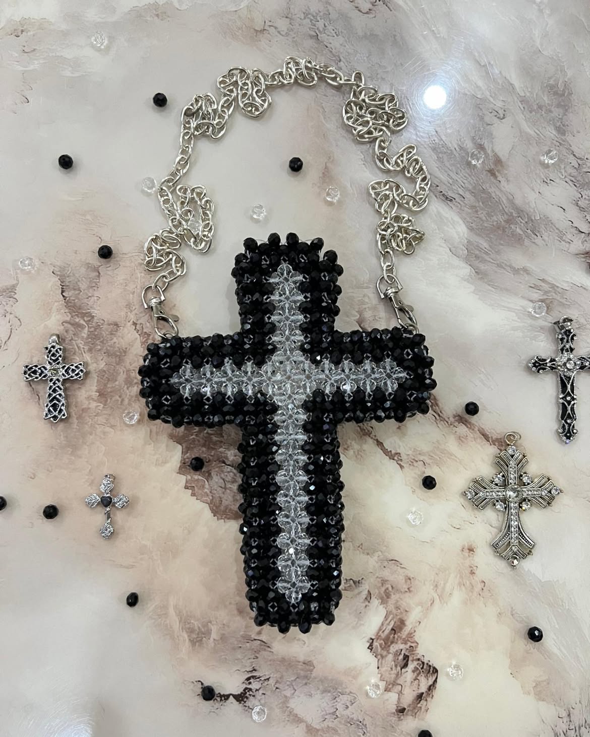 Crystal mini cross bag