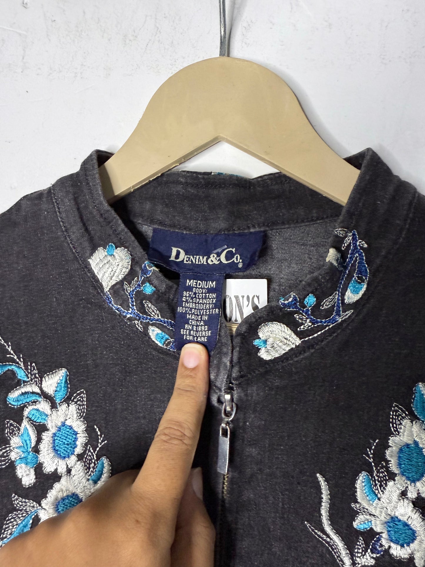 Denim & Co. Embroidered Jacket