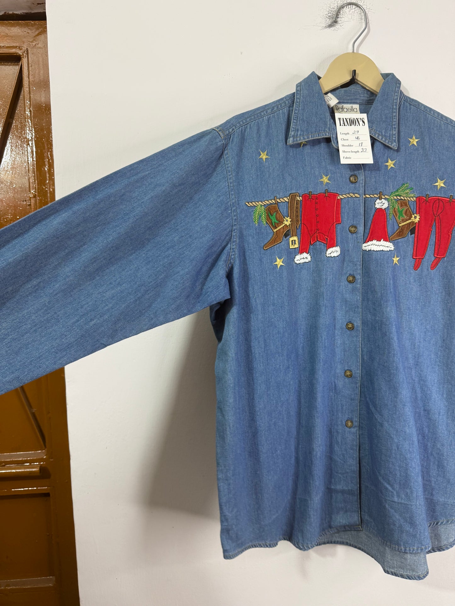 Rafaella Embroidered Denim Shirt
