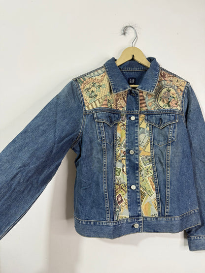 Customised tapestry patch Denim Jacket