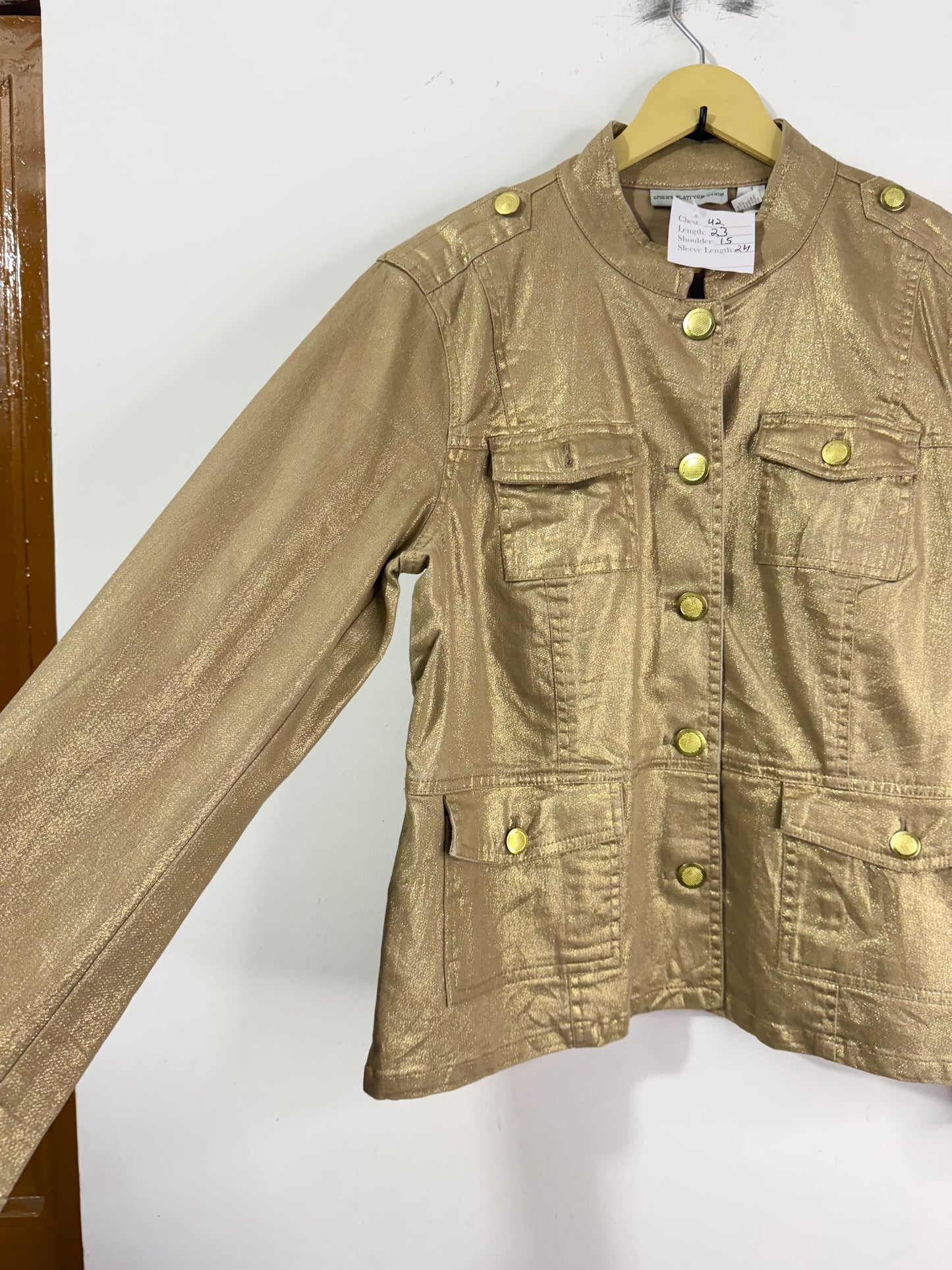Chico’s  Platinum Vintage Jacket