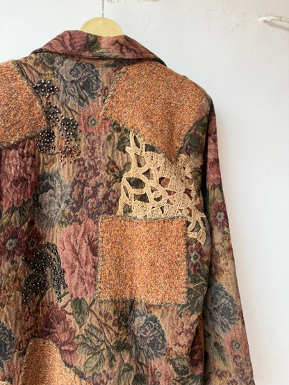 Long Jacquard vintage Jacket