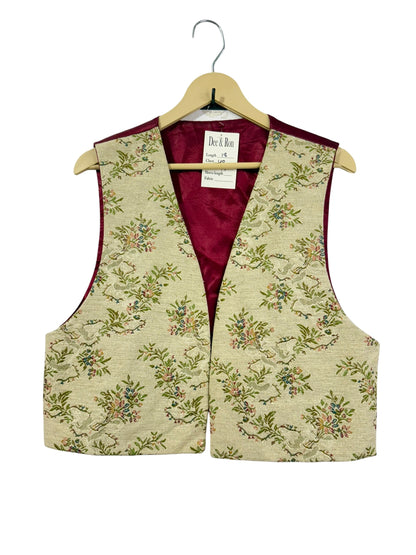 Floral Silk Vintage Vest
