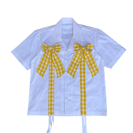 Yellow Bow 100% Cotton Shirt