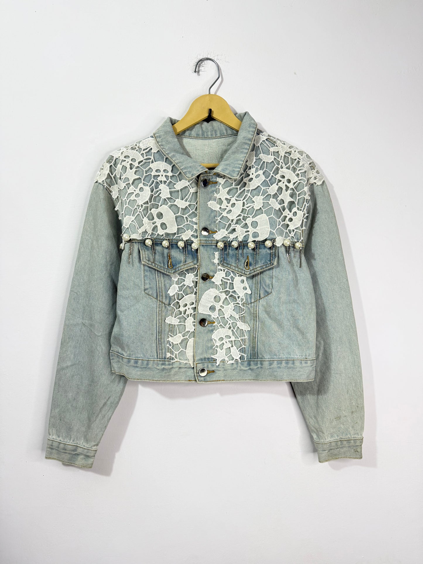 Customised net patch  Denim Jacket