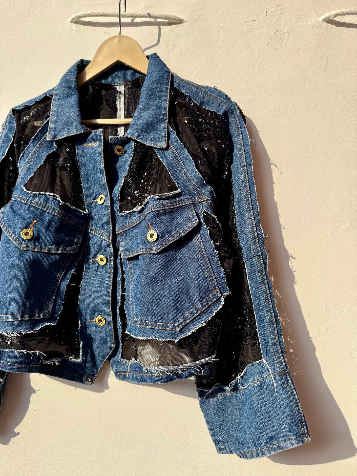 Customised cutwork Denim Jacket