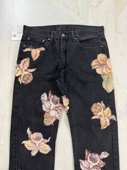 Levis Strauss & Co. tapestry patch handmade Jeans