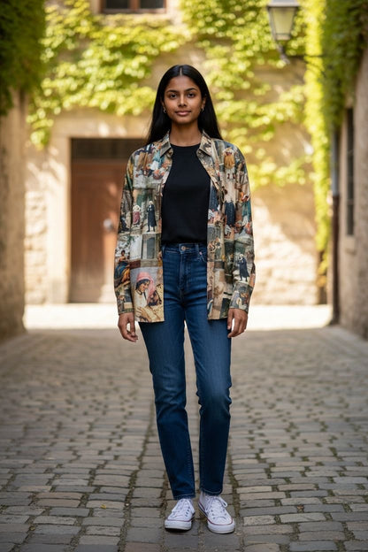 La Scène 100% Mango Silk Shirt