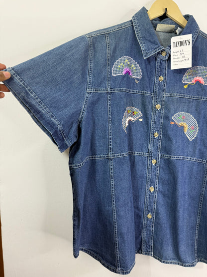 Seanjohn Embroidered Denim Shirt