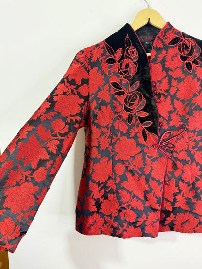 Velvet Embroidered Vintage Jacket