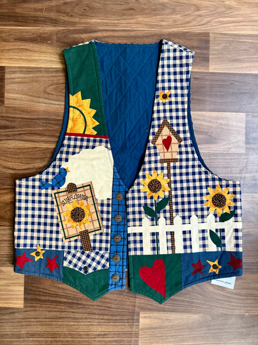 Sunflower Print vest
