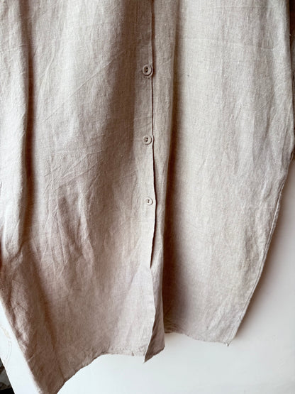 Linen Long vintage Jacket