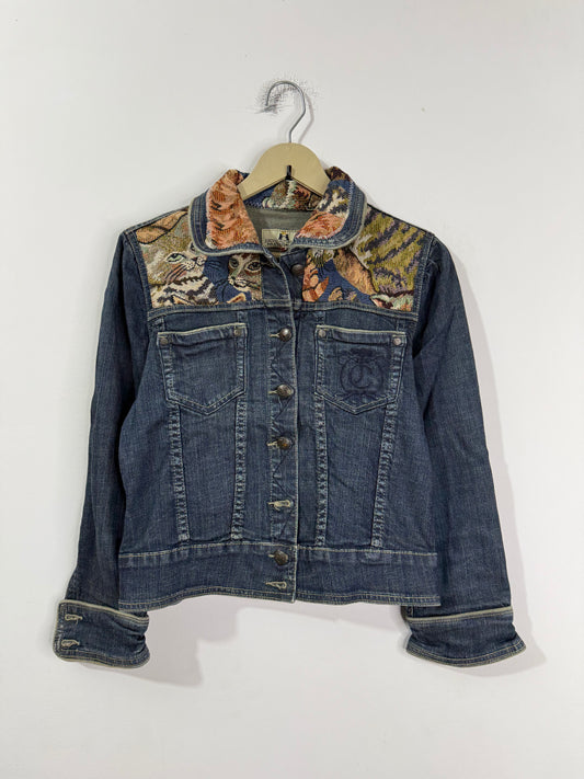 Customised tapestry patch Denim Jacket