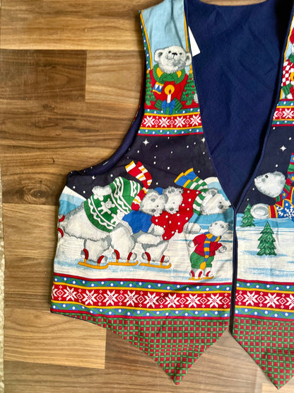 Christmas Print vest