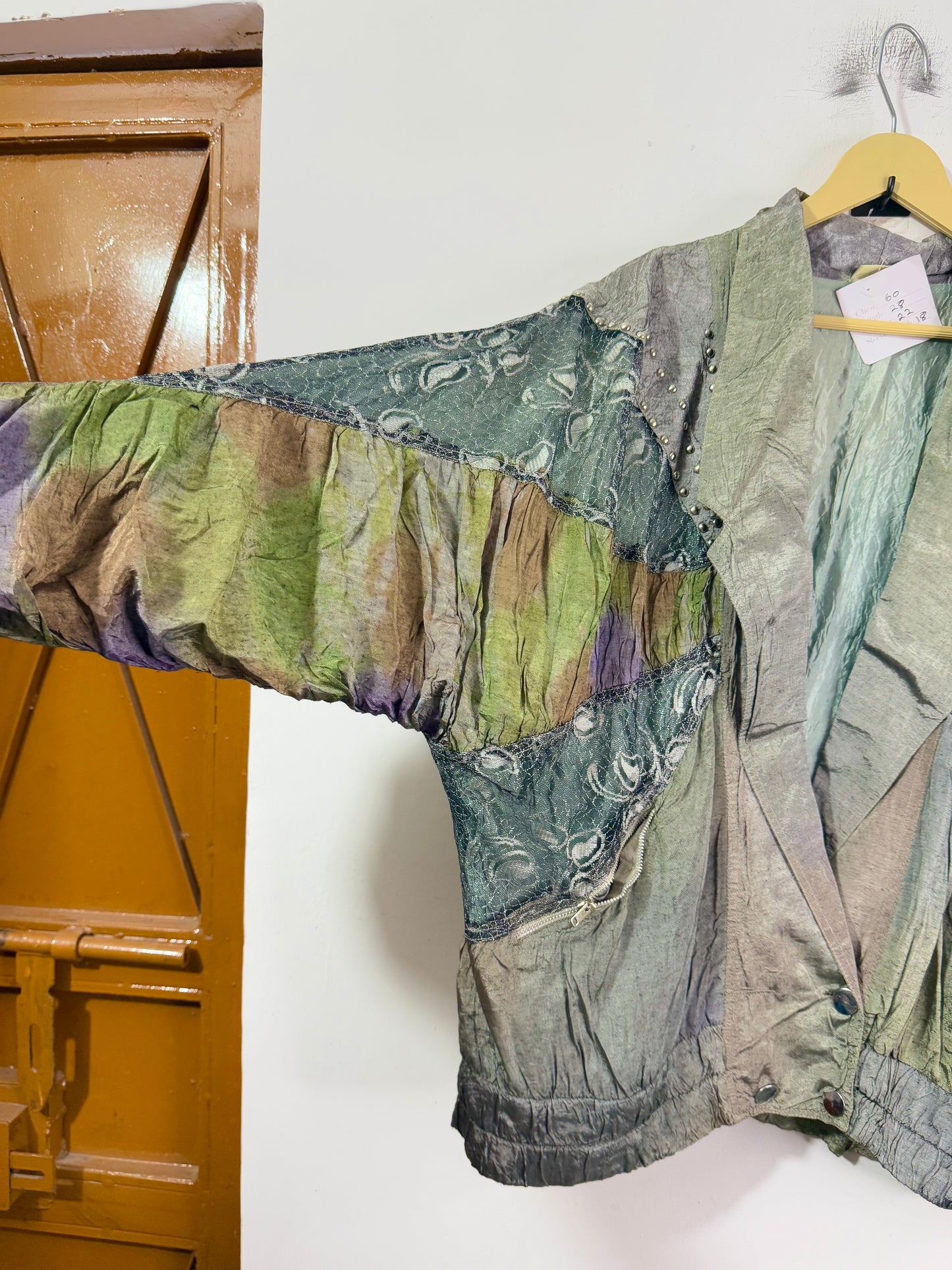 Silk Patch Embroidered Vintage Jacket