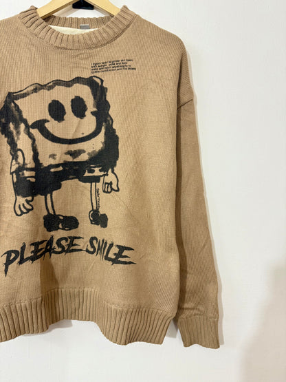 Please Smile  Woolen Sweater