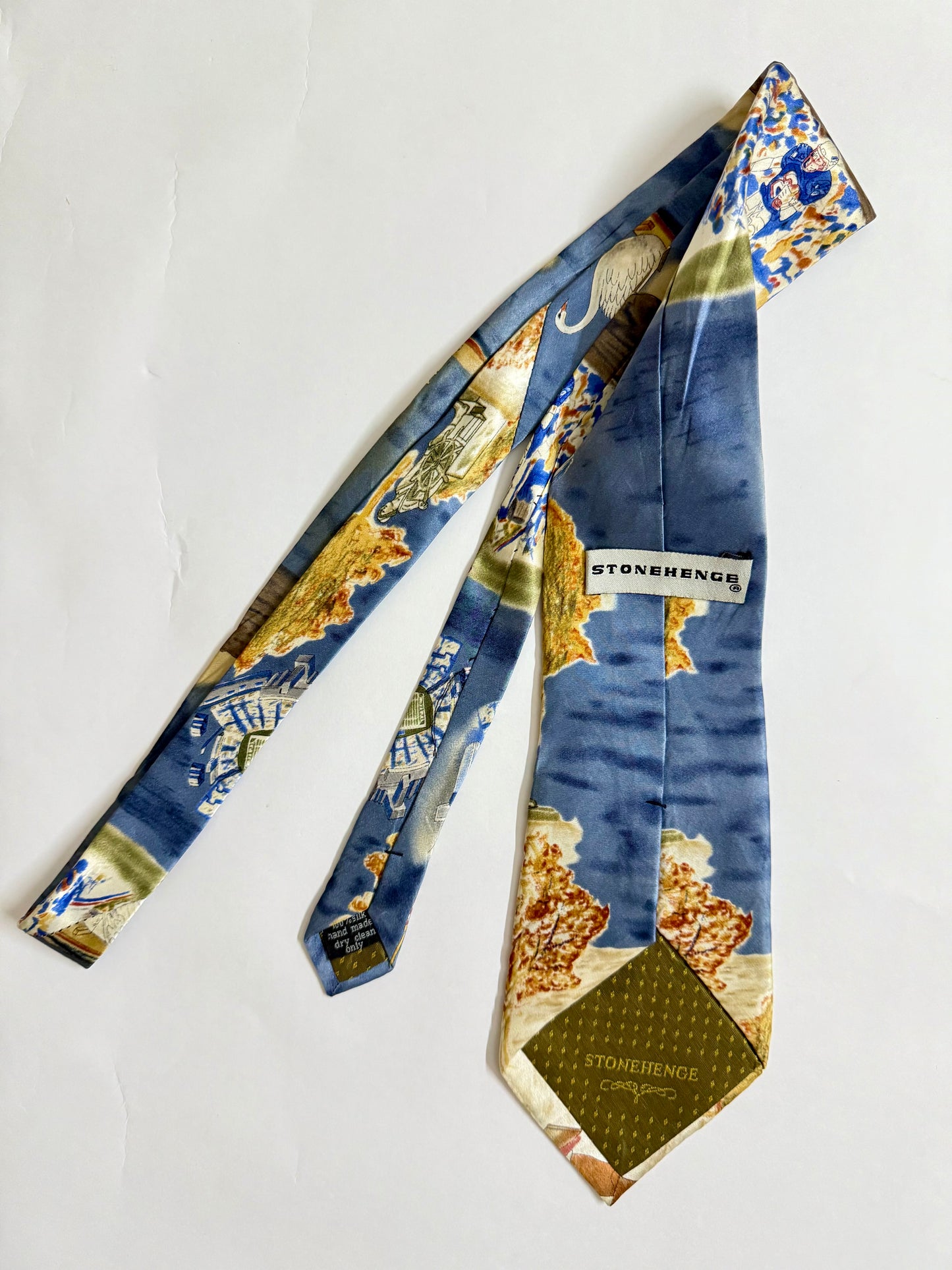 Stonehenge Vintage Silk Tie