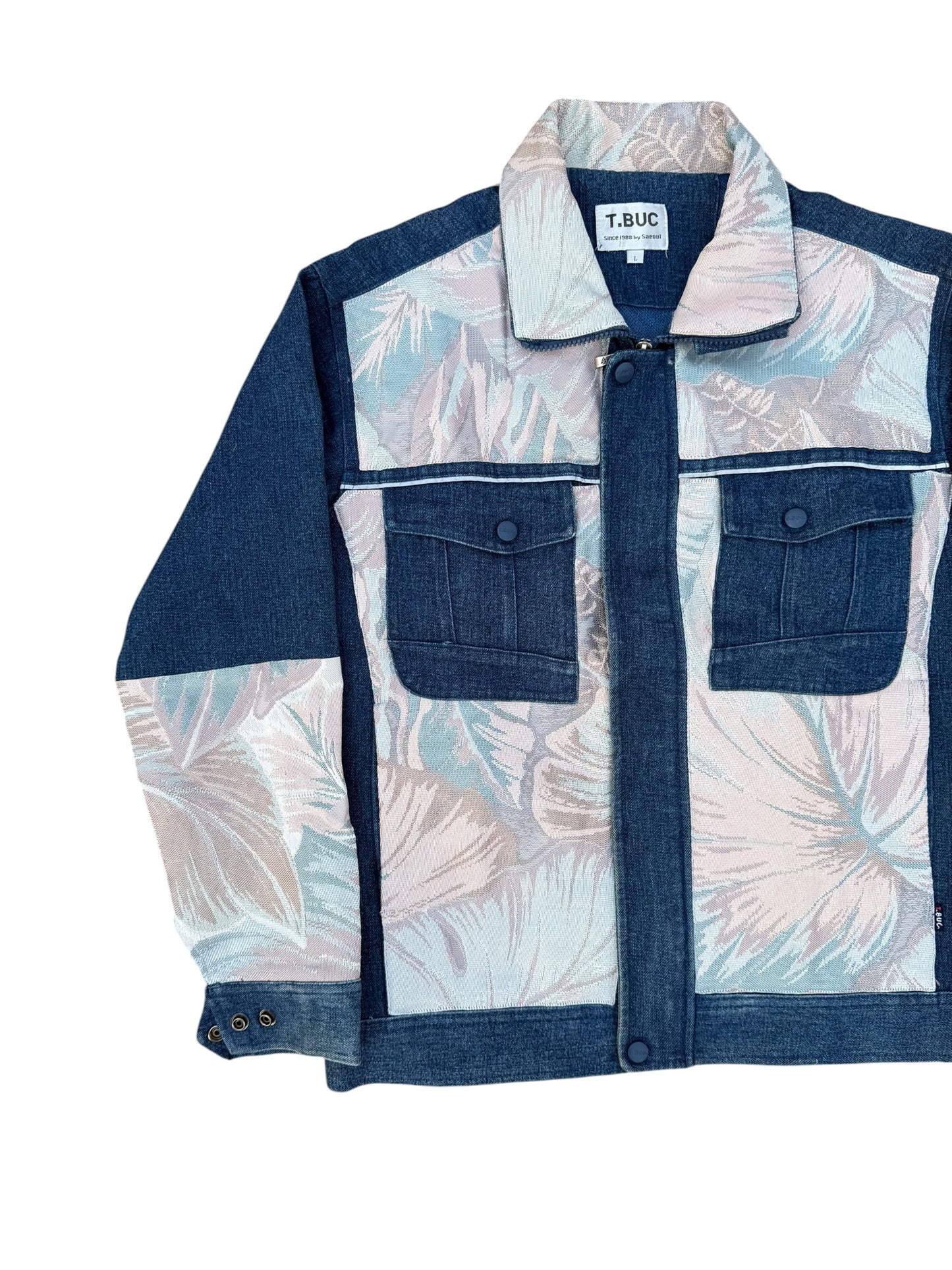 Upcycled Tapestry Denim Jacket