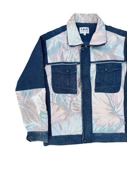 Upcycled Tapestry Denim Jacket