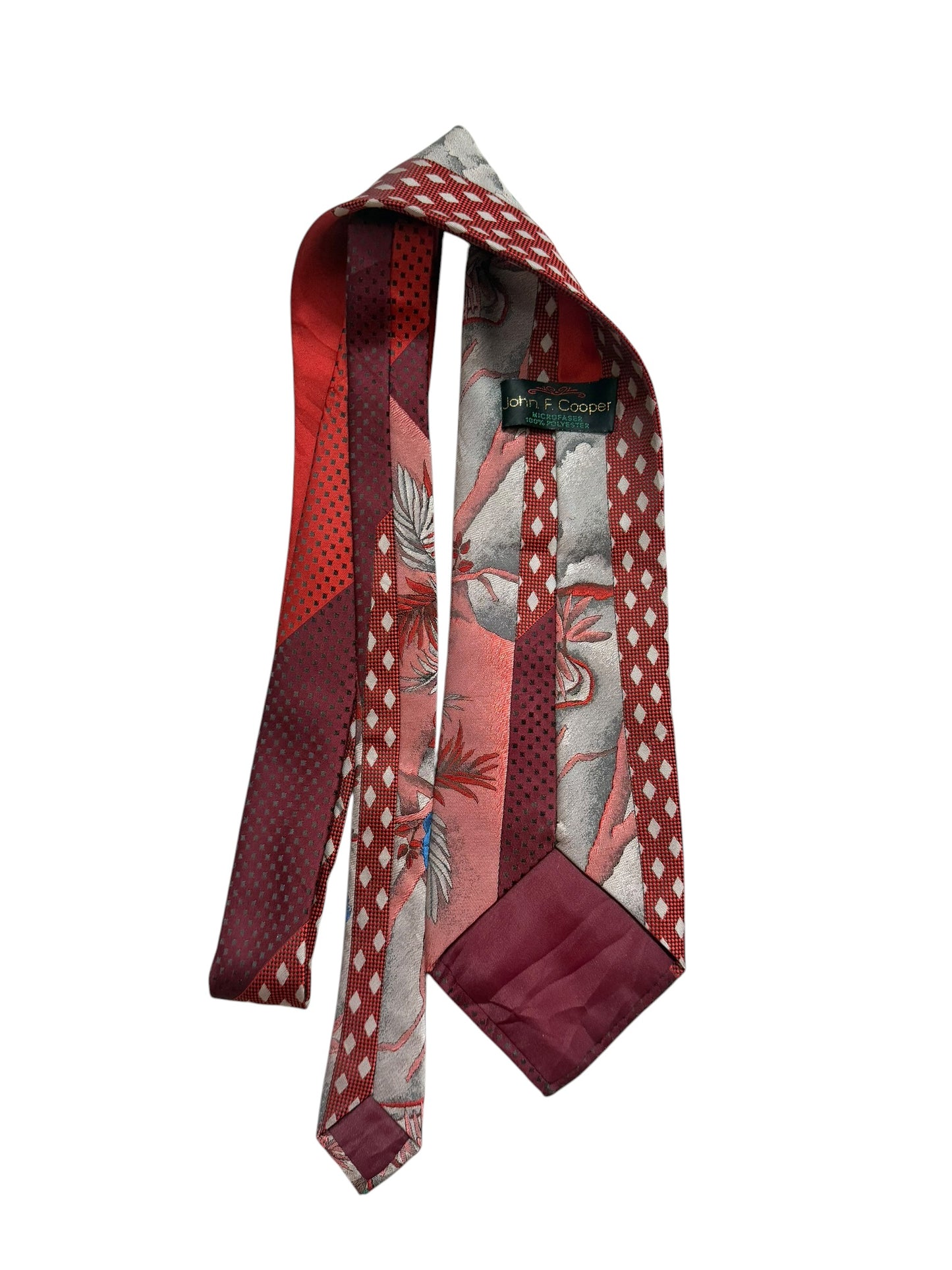 John F Copper  Vintage Silk Tie