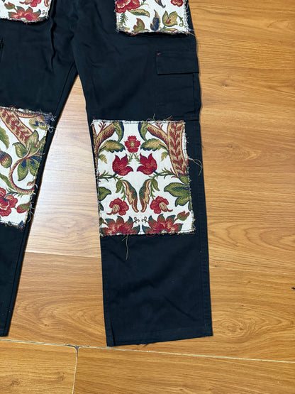 Lee Cooper tapestry patch handmade Jeans