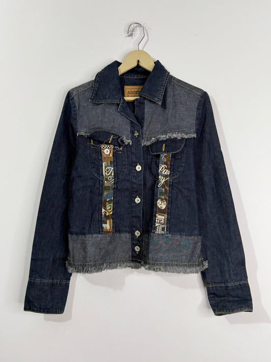 Customised tapestry patch Denim Jacket