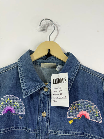 Seanjohn Embroidered Denim Shirt
