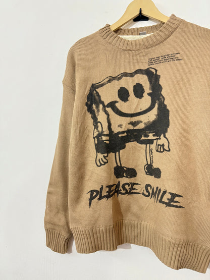 Please Smile  Woolen Sweater