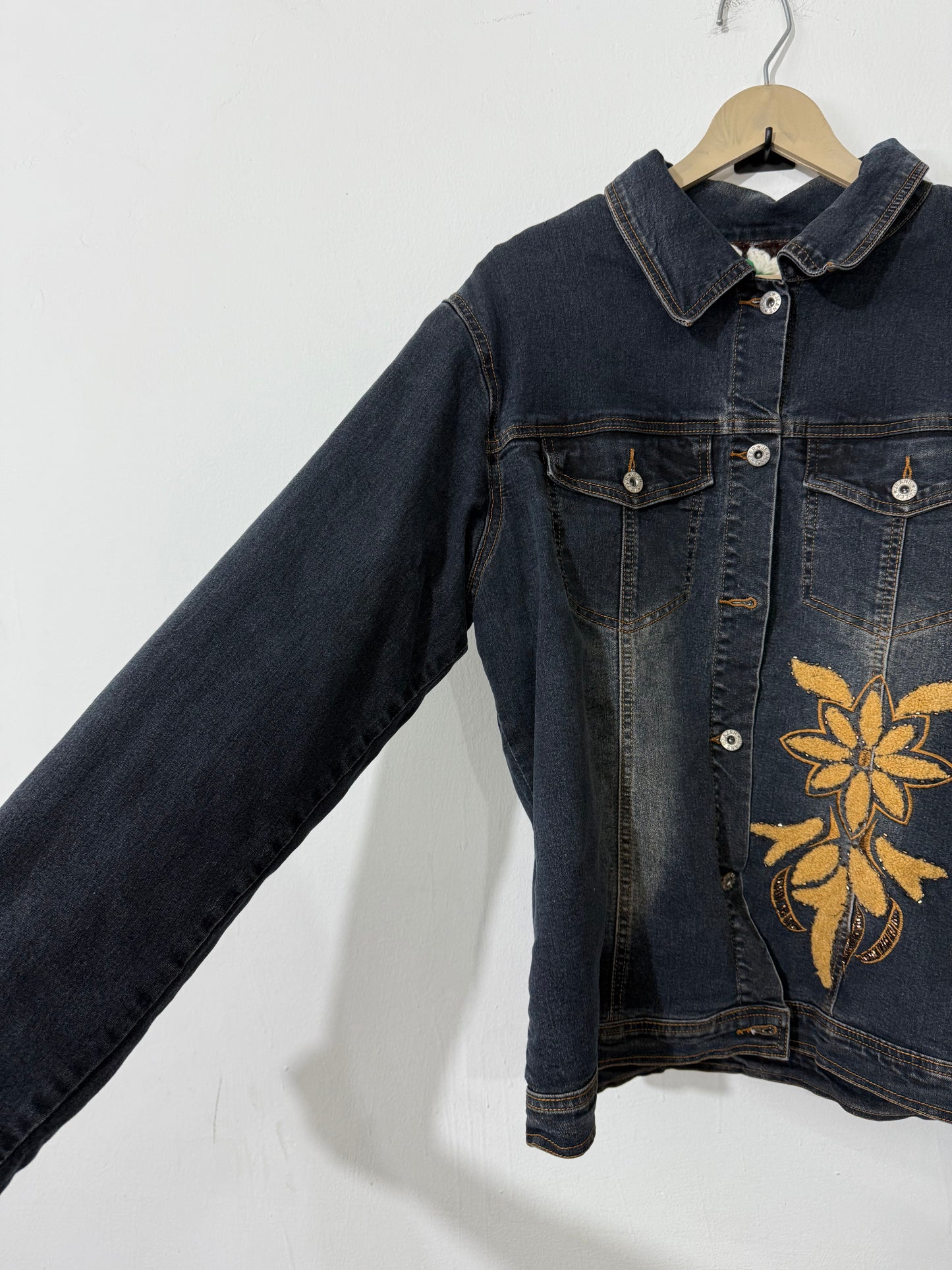 Reversible Denim Crochet Jacket