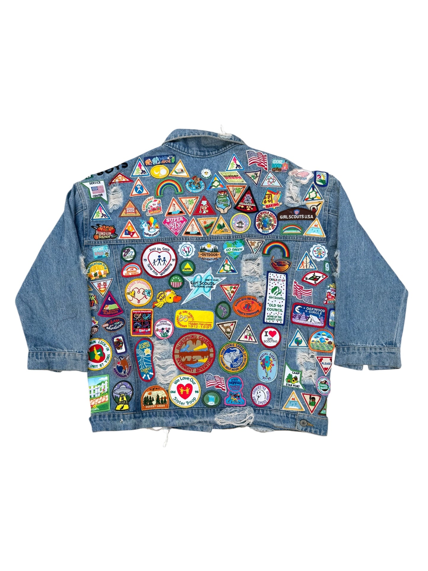 Upcycled patches Denim Jacket