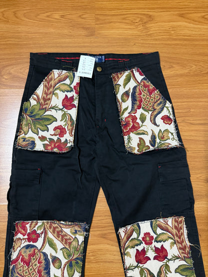 Lee Cooper tapestry patch handmade Jeans