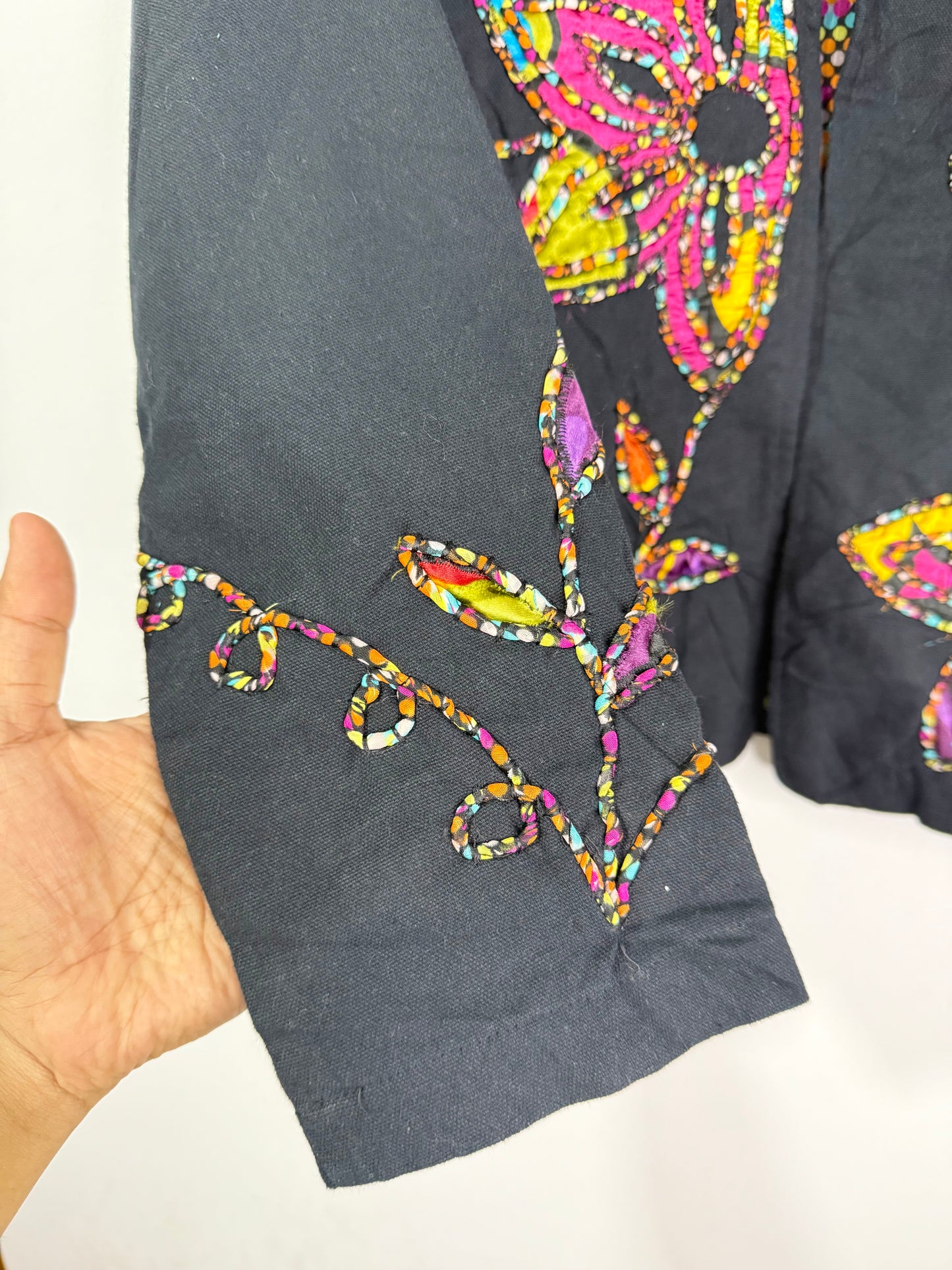 CHOICES PETITE Embroidered Vintage Jacket