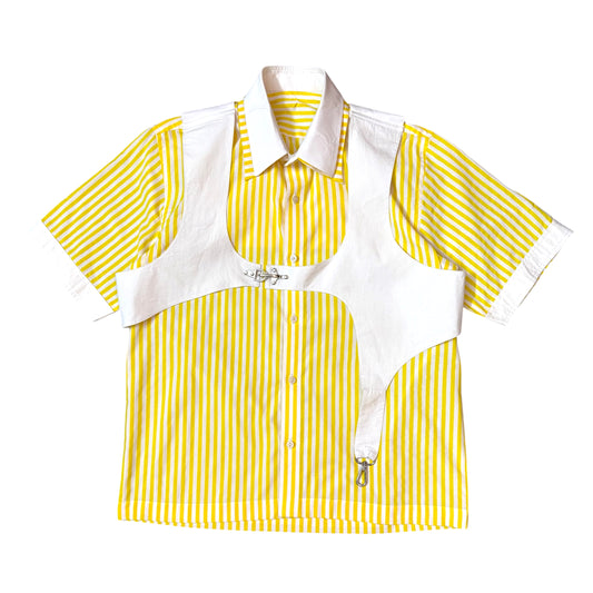 Yellow Cotton vest 100% Cotton Shirt