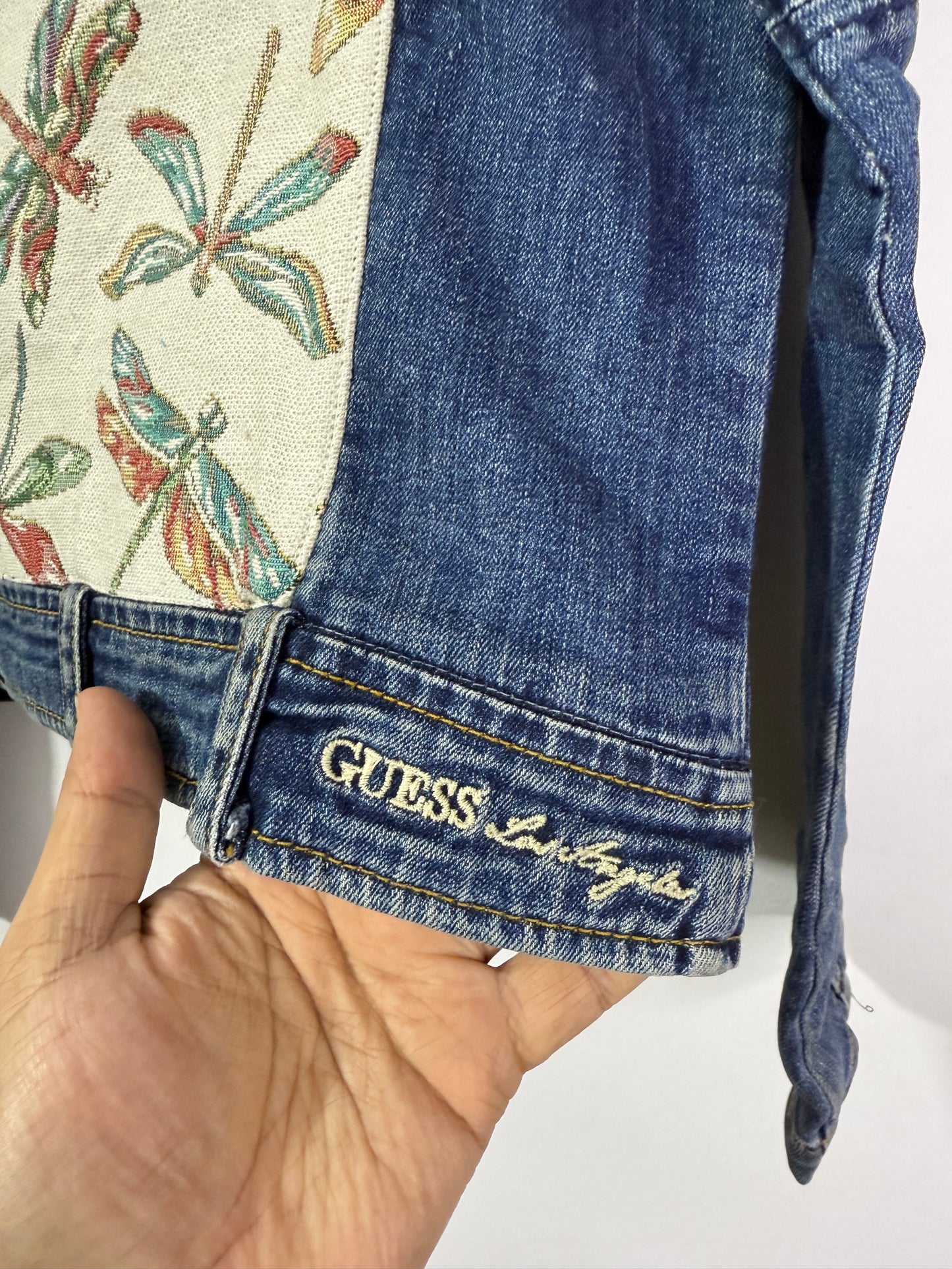 Customised Tapestry patch Denim Jacket