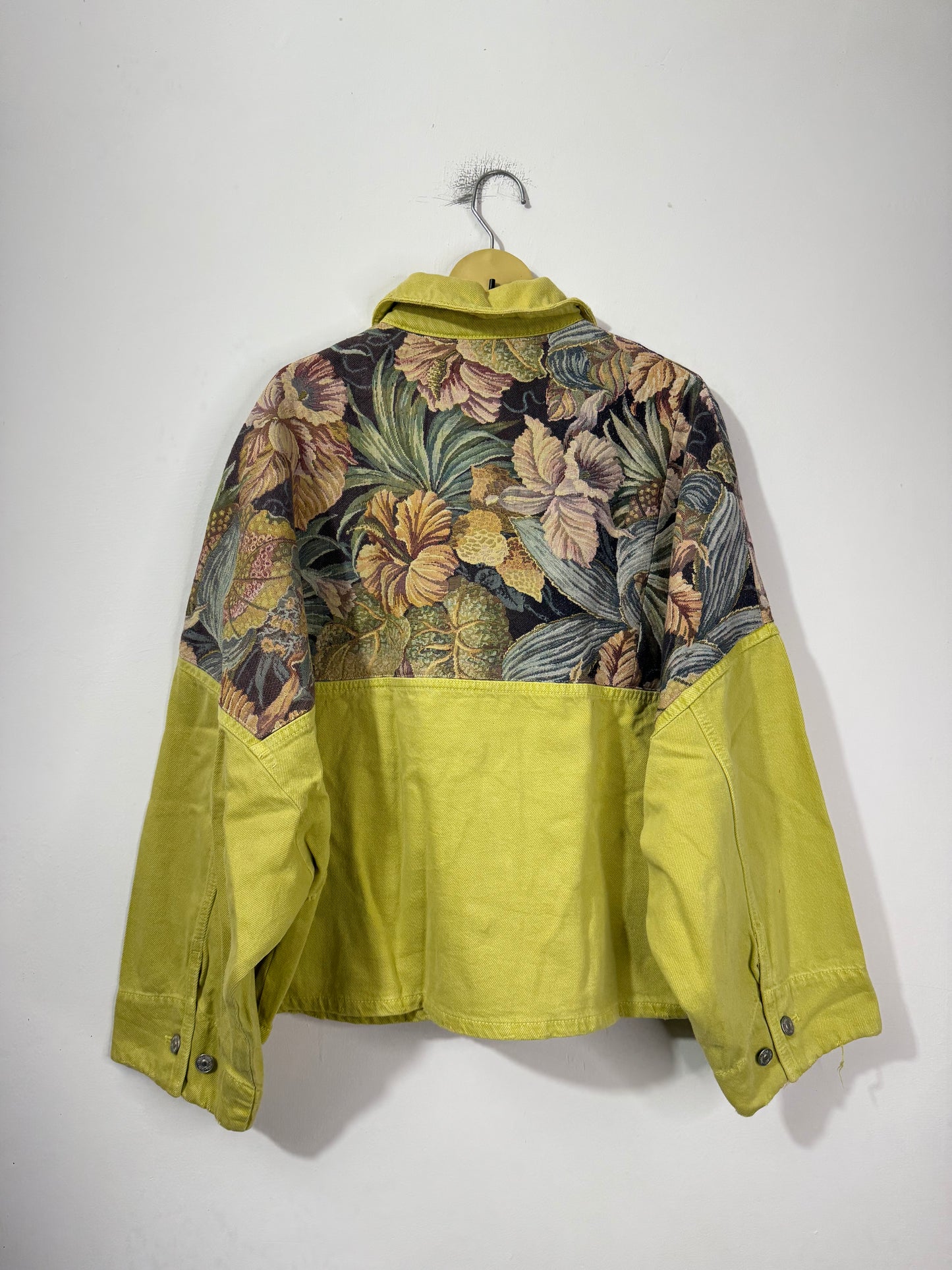 Customised tapestry patch Denim Jacket