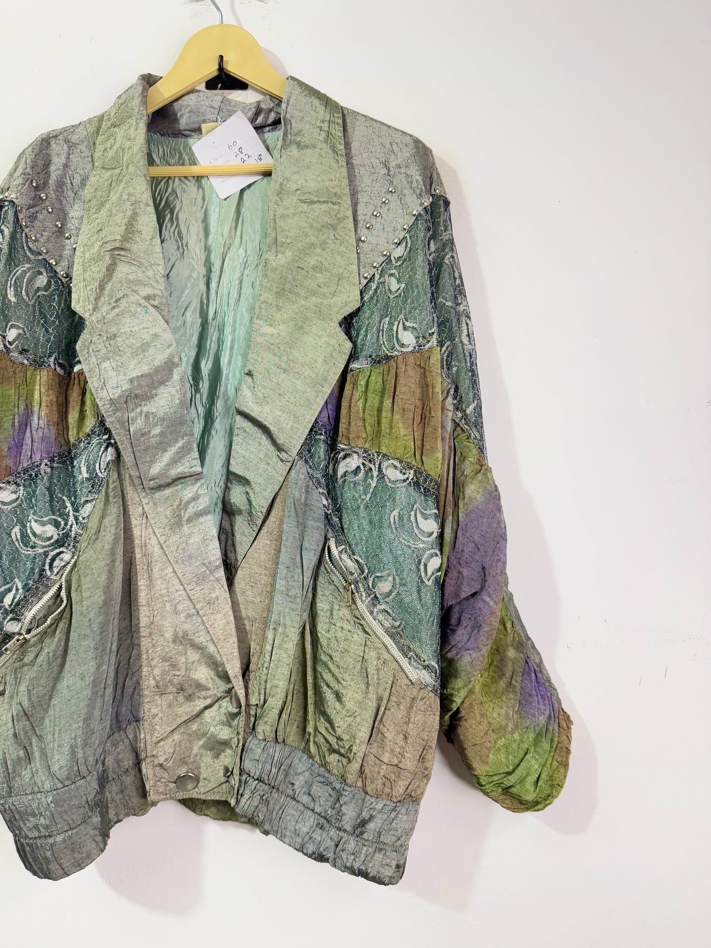Silk Patch Embroidered Vintage Jacket