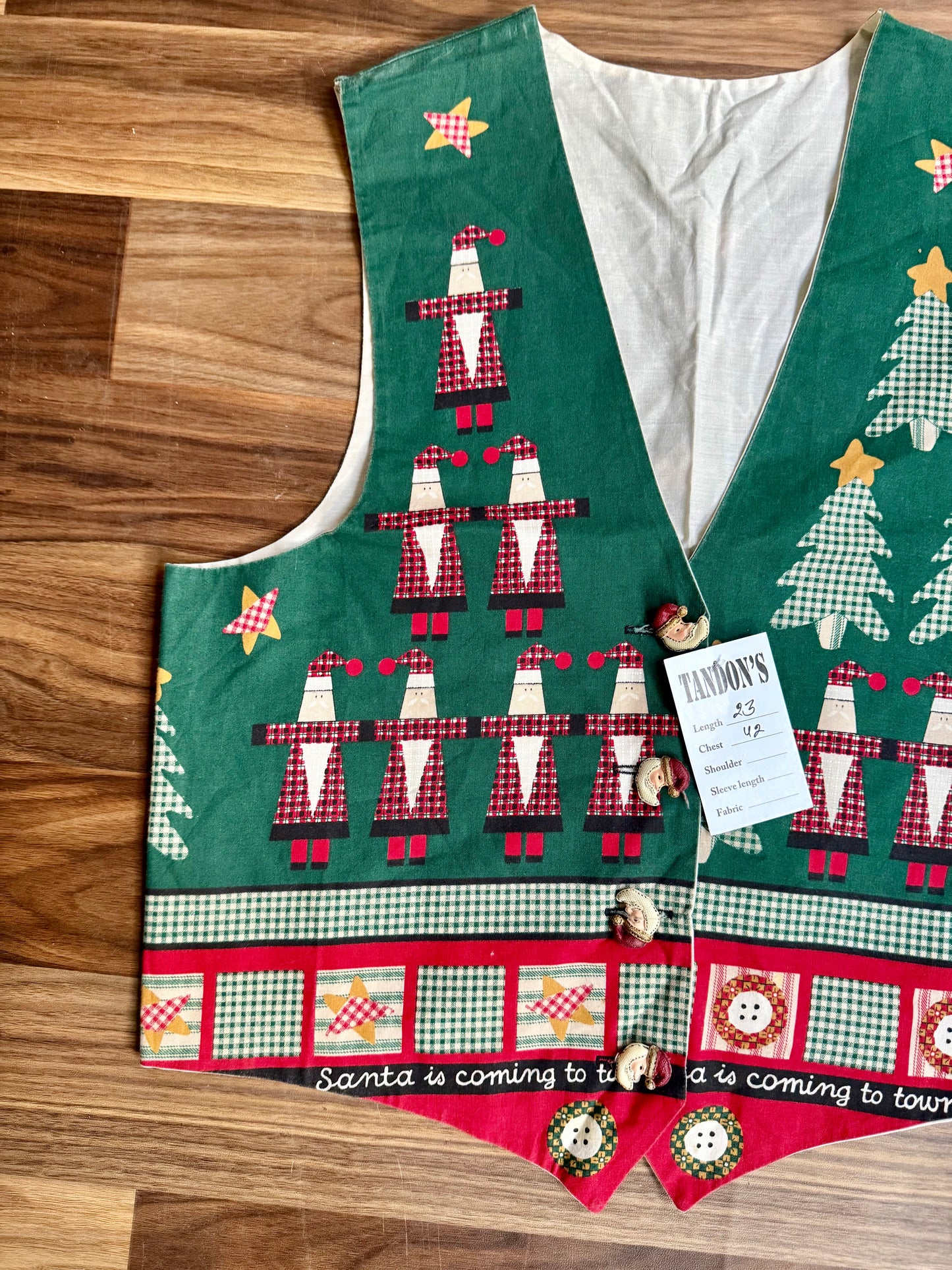 Christmas Print vest