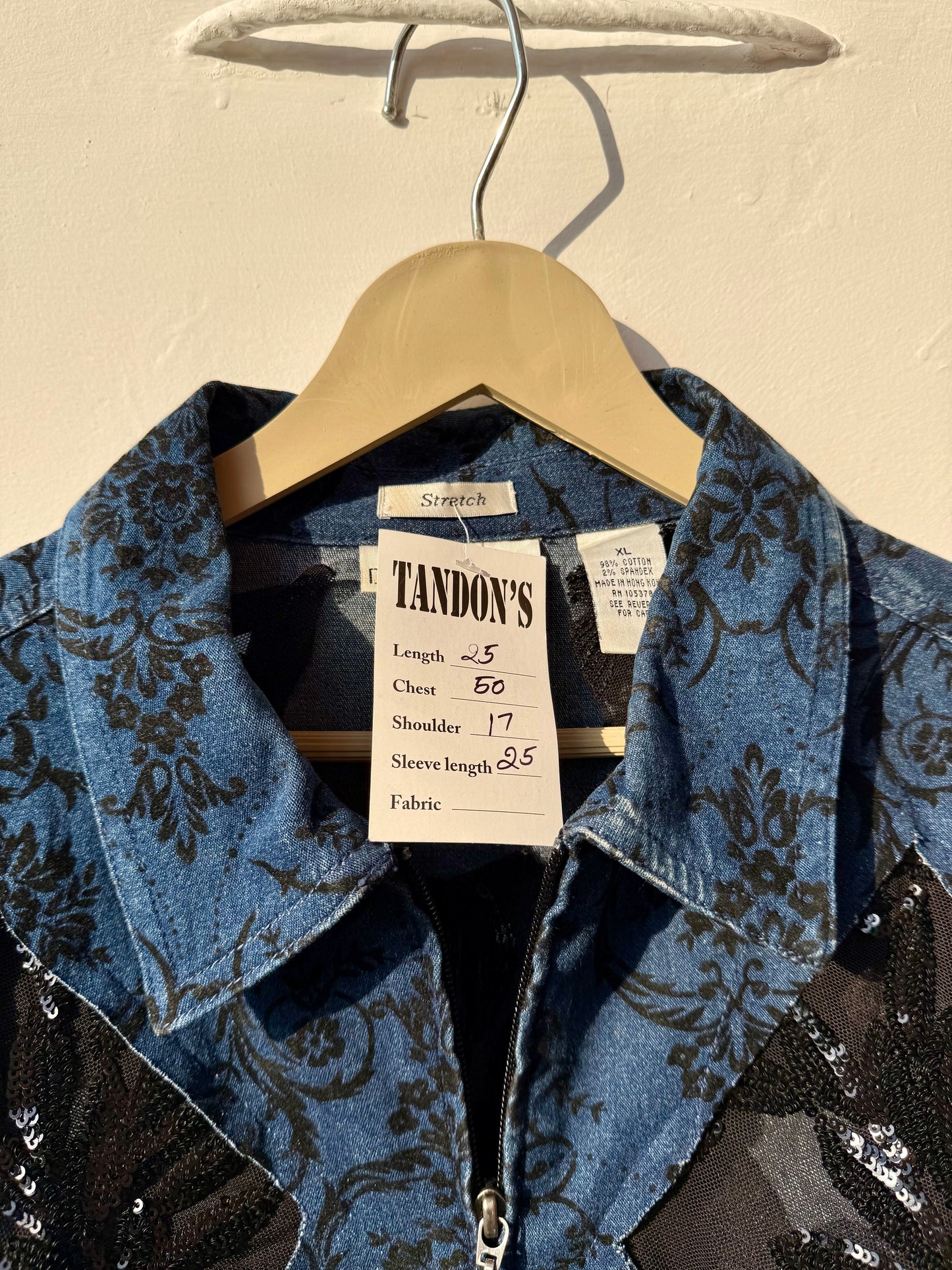 Cutwork patch Denim Jacket