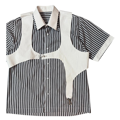 Black Cotton vest 100% Cotton Shirt