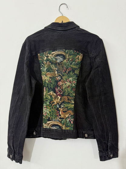 Aqua Jeans Customised Tapestry patch Denim Jacket